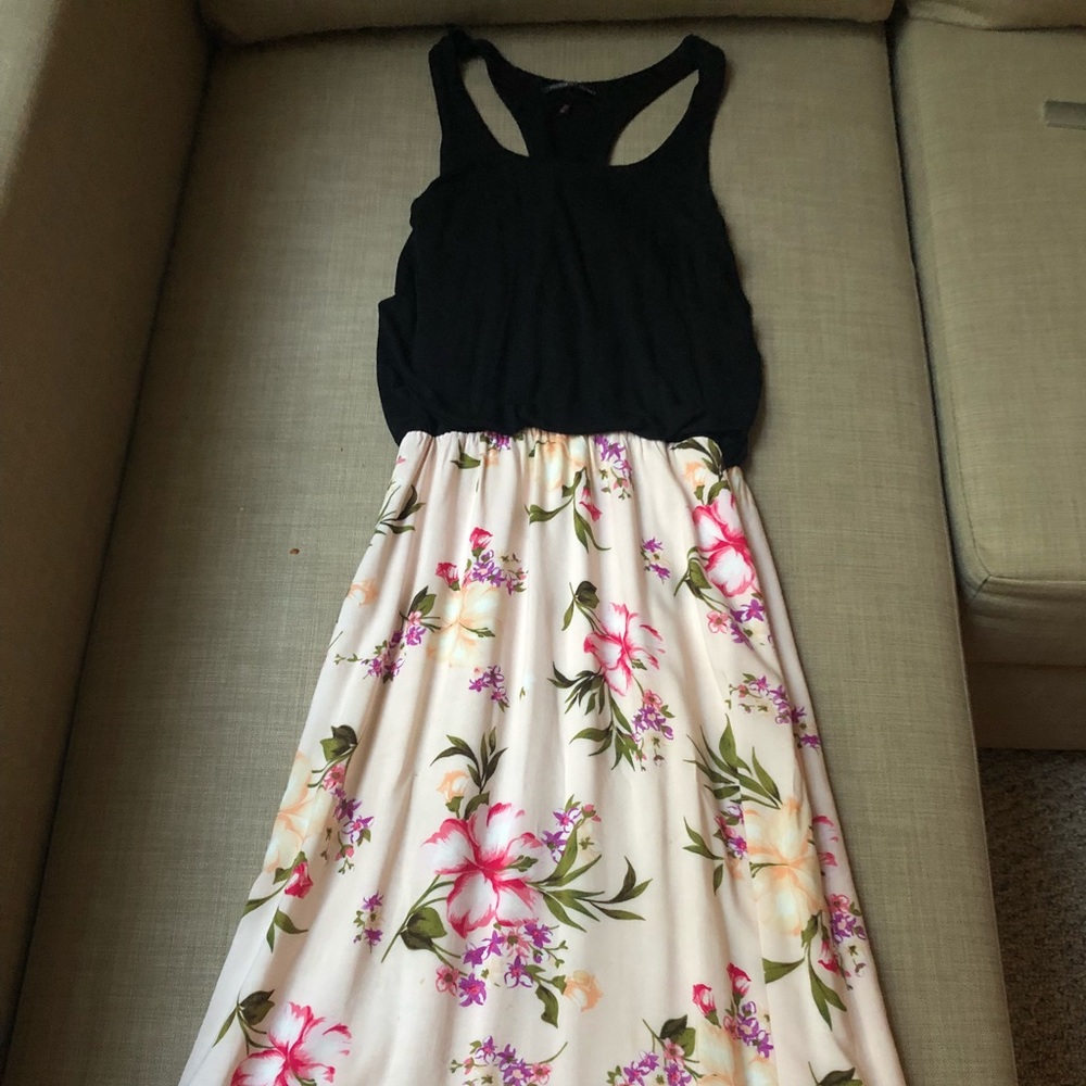 Maxi dress two tone floral